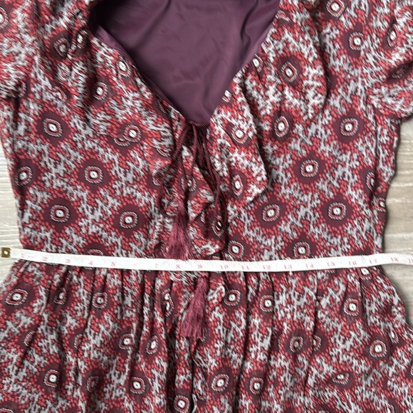 cinq a sept Jasmine Silk Floral-Print Mini Dress Red/ Multi Size - Picture 13 of 14